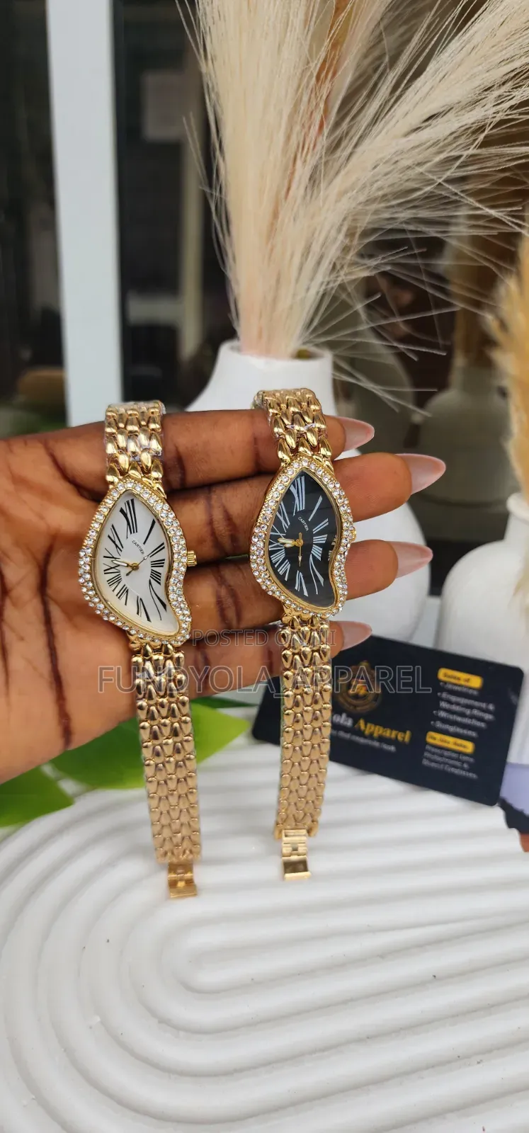 Dali-Inspired Droplet Mesh Bracelet Watch