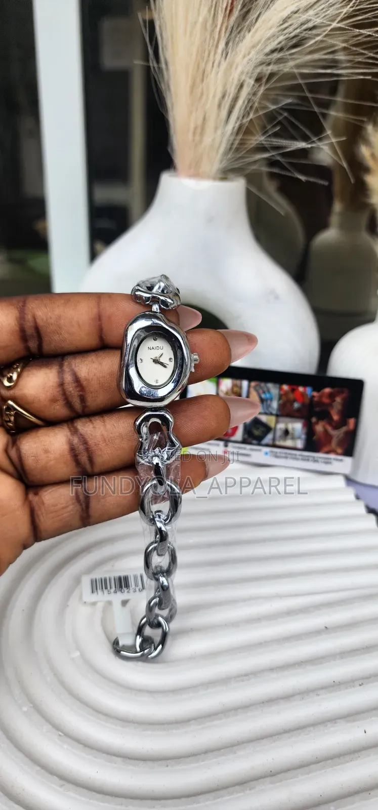 Abstract Oval Bracelet Watch