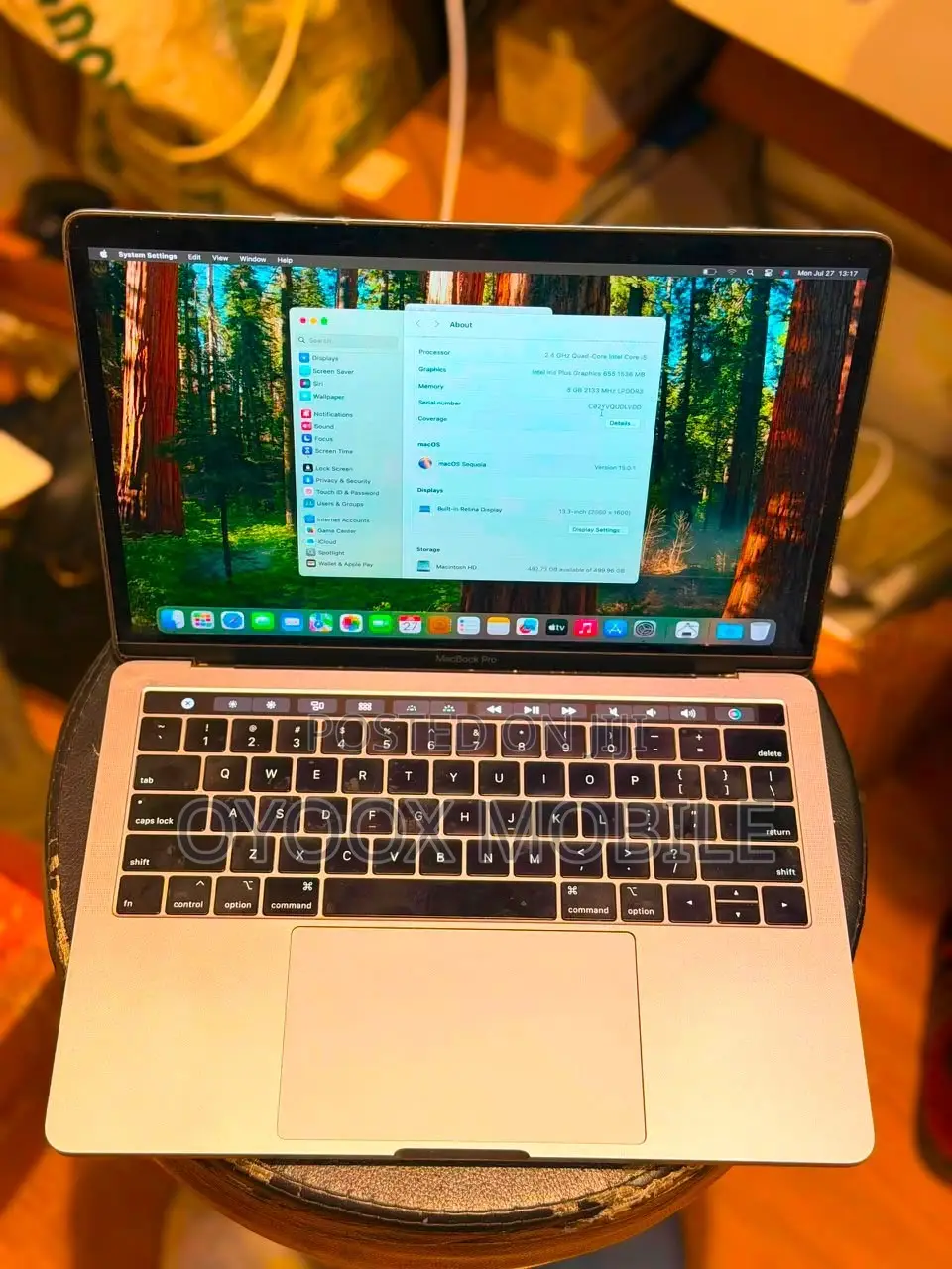 Laptop Apple MacBook Pro 2019 16GB Intel Core i7 SSD 512GB