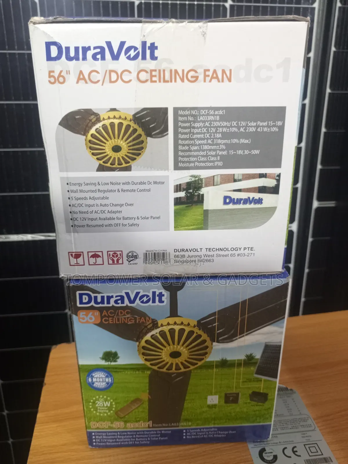 DuraVolts AC/Dc Ceiling Fan