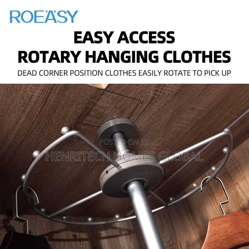 360° Rotating Clothes Rack – Wardrobe Corner Hanger