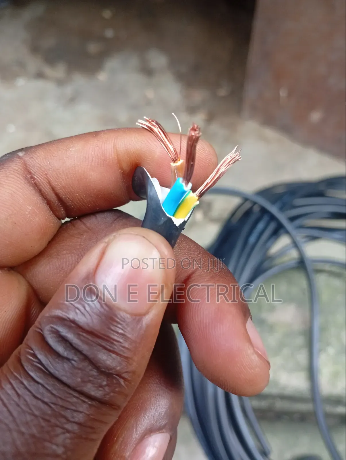 50mm Earth Cable Green and Yellow