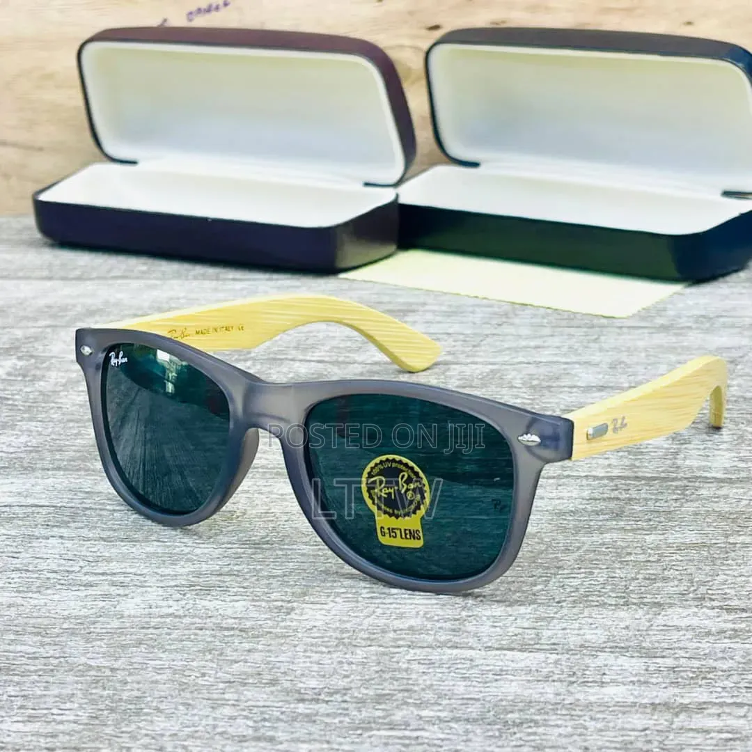 Rayban Luxury Wooden Handle Designer Sunglasses