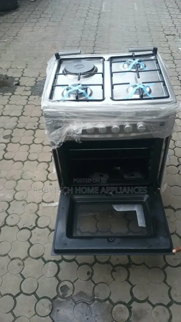 Maxi 60x65 Electric & Gas Cooker – 3 Gas Burners, Oven & Grill UK Used