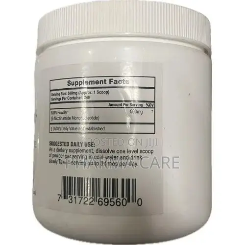 NMN Nicotinamide Mononucleotide 500g 60 Servings