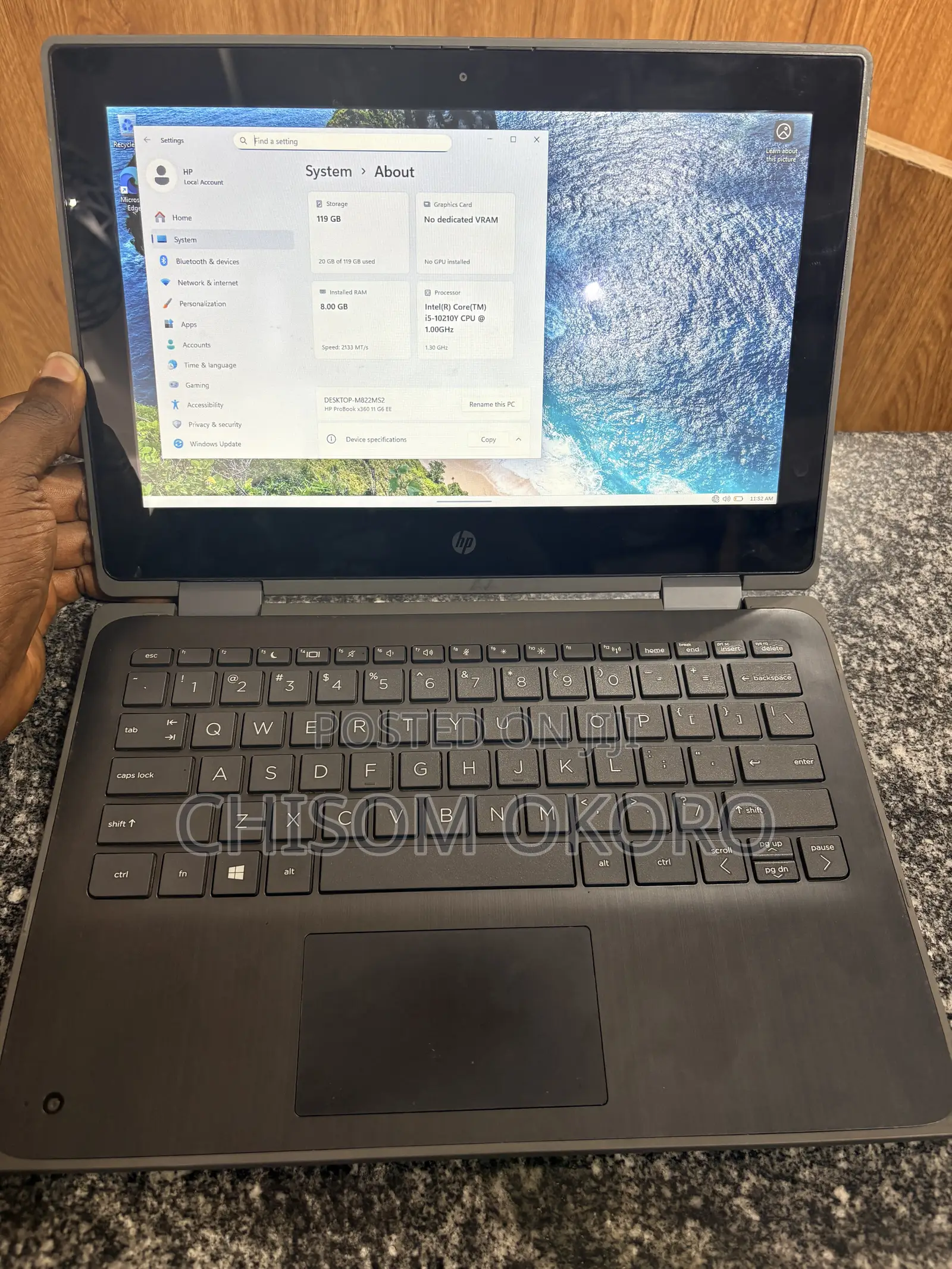 Laptop HP ProBook x360 11 G6 EE 8GB Intel Core i5 SSD 128GB