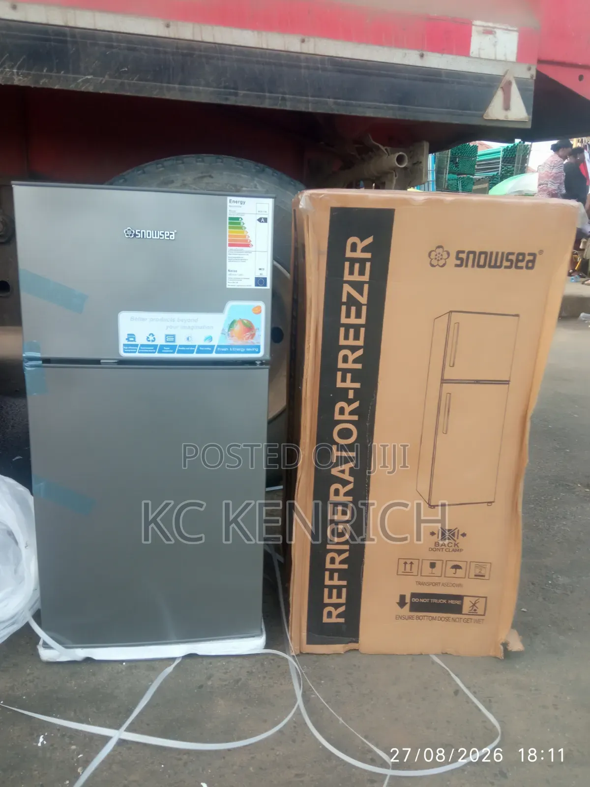 Snowsea Table Top, Double Door Refrigerator  BCD 136