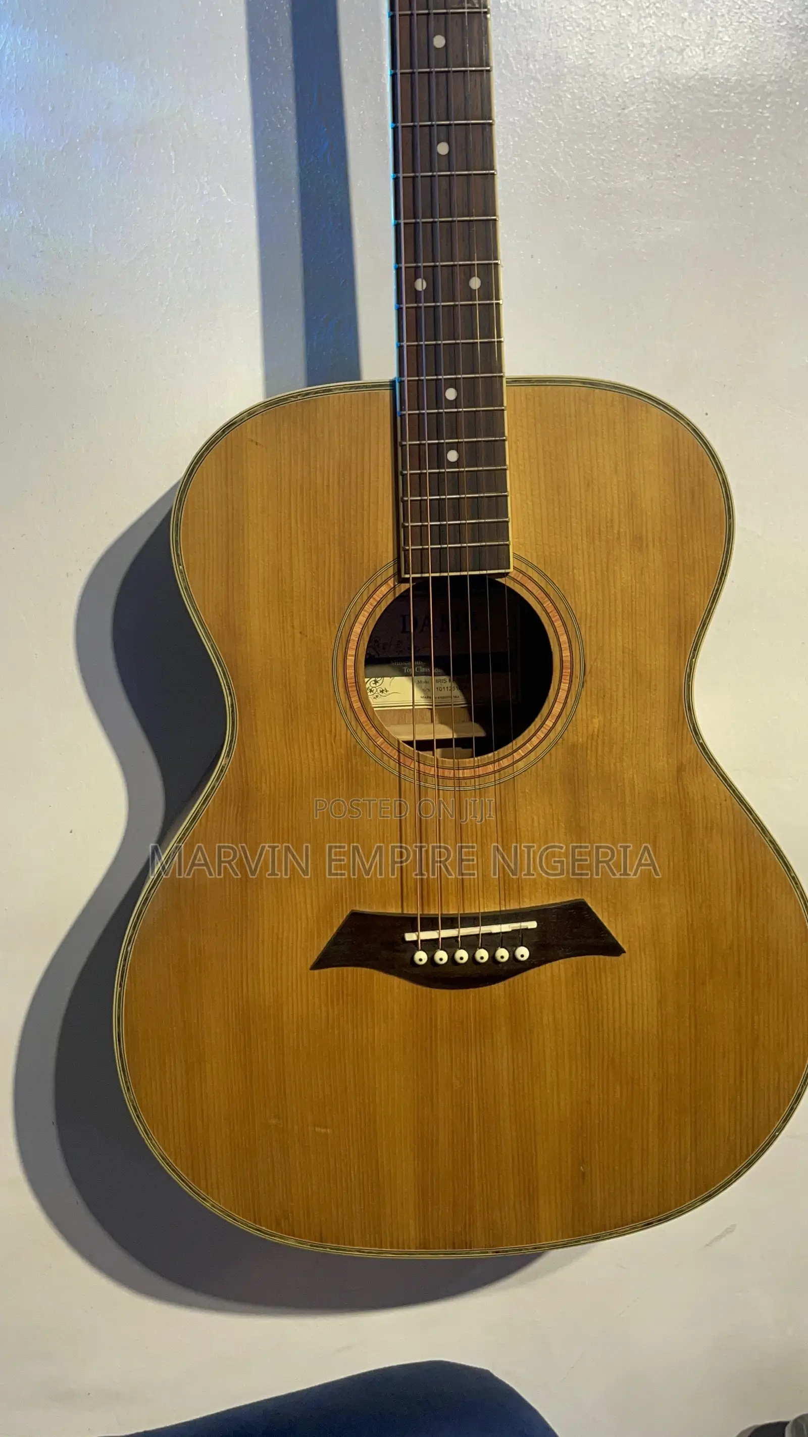 Dame Natural Wood 40-Inch Acoustic Guitar With Bag