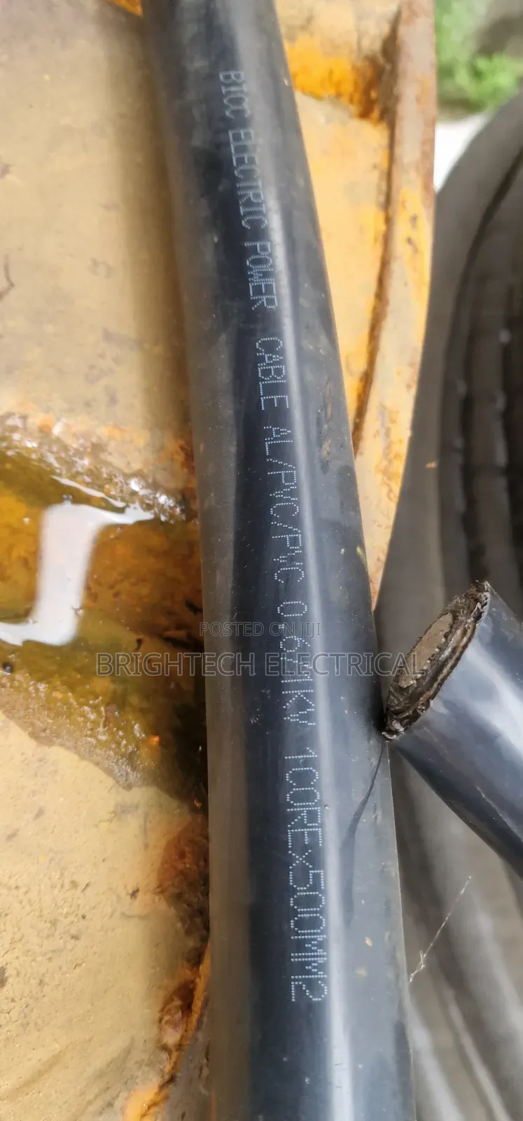 500mmx1core Aluminium Cable Pvcpvc BICC