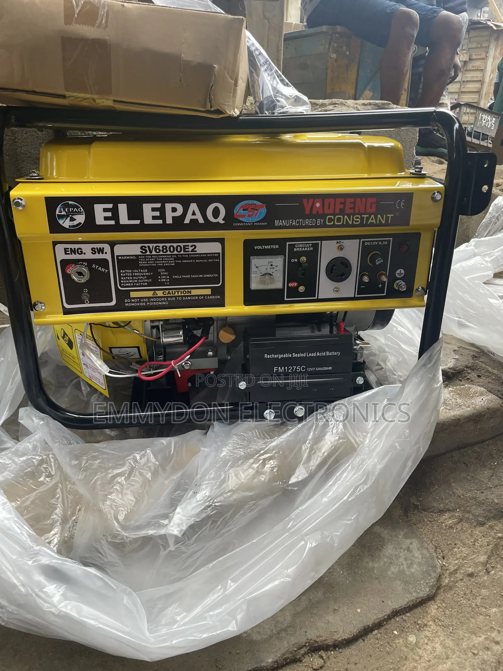 Elepaq Constant SV6800E2 4.5KVA Petrol Generator