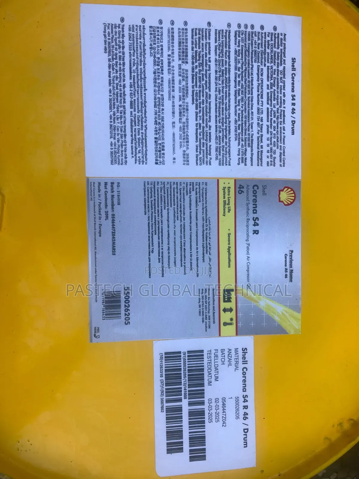 Shell Corena S4 R 46 || 209L Drum