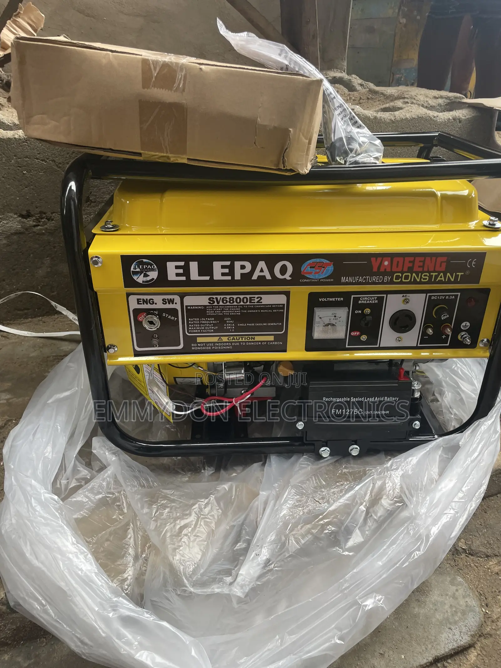 Elepaq Constant SV6800E2 Home Generator