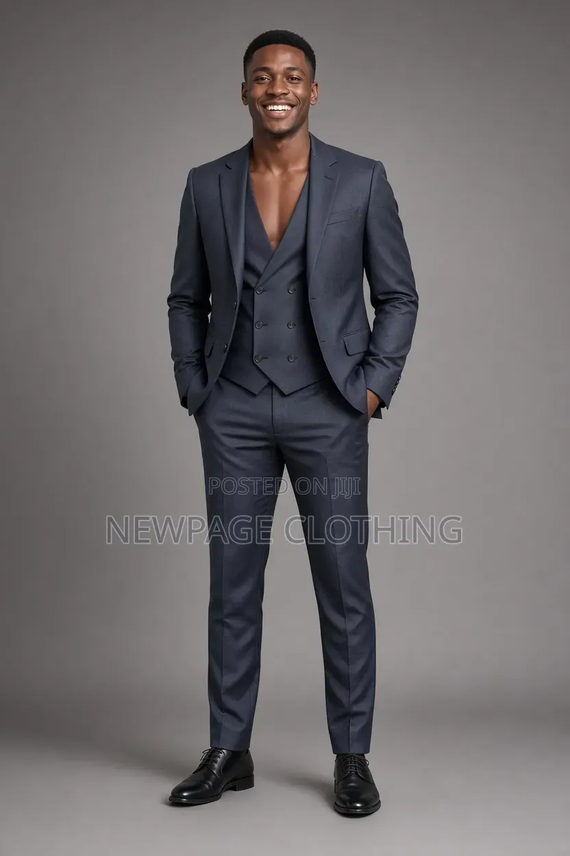 Sharp Gray Blazer + Waistcoat for the Modern Gentleman
