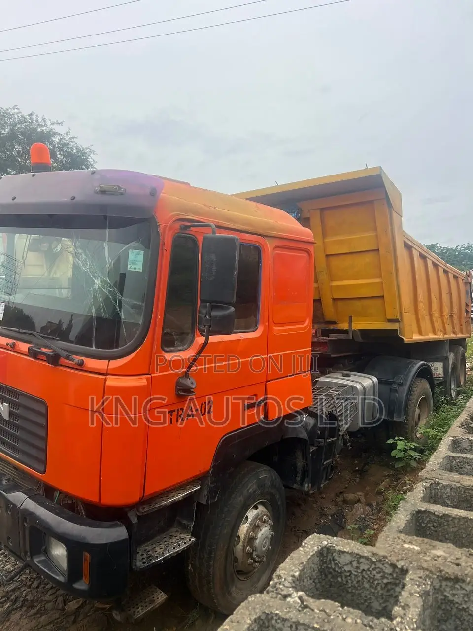 Man Diesel Tipping Trailer