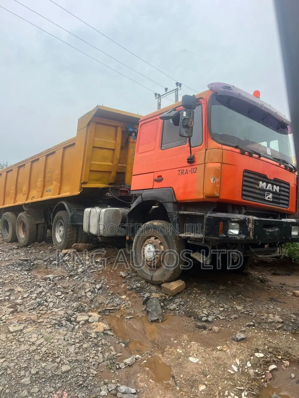 Man Diesel Tipping Trailer