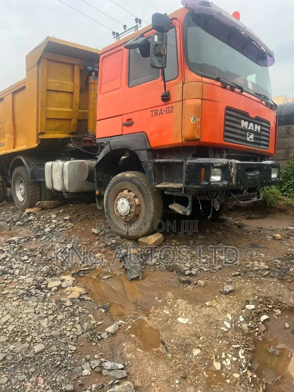 Man Diesel Tipping Trailer