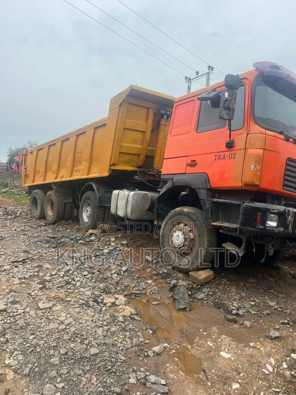 Man Diesel Tipping Trailer