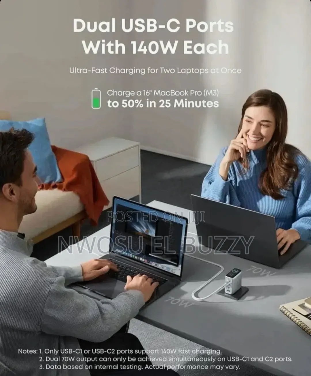 Anker Charger (140W, 4-Port, PD 3.1), a High-Power GaN Fast-Charging