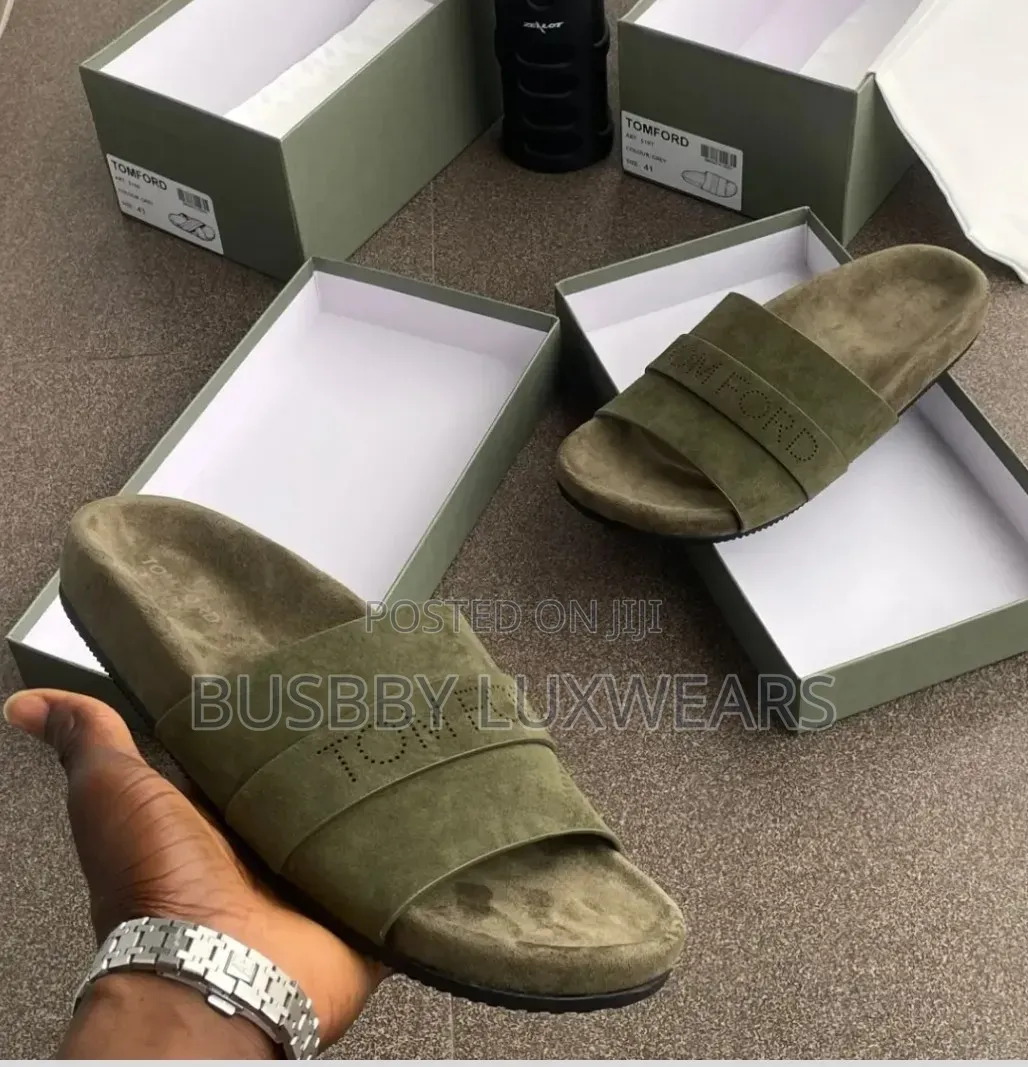 Tom Ford Luxury Suede Slippers for Men