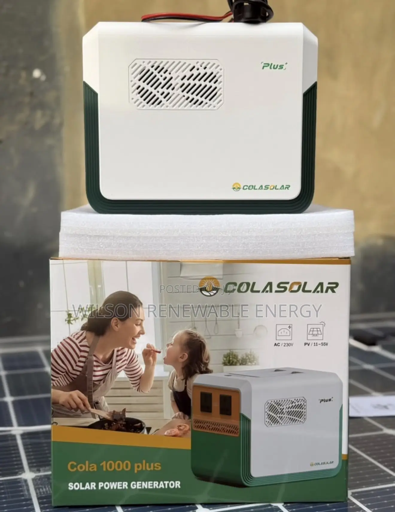 Cola1000plus 1kwh/500w Output (Colar Solar)