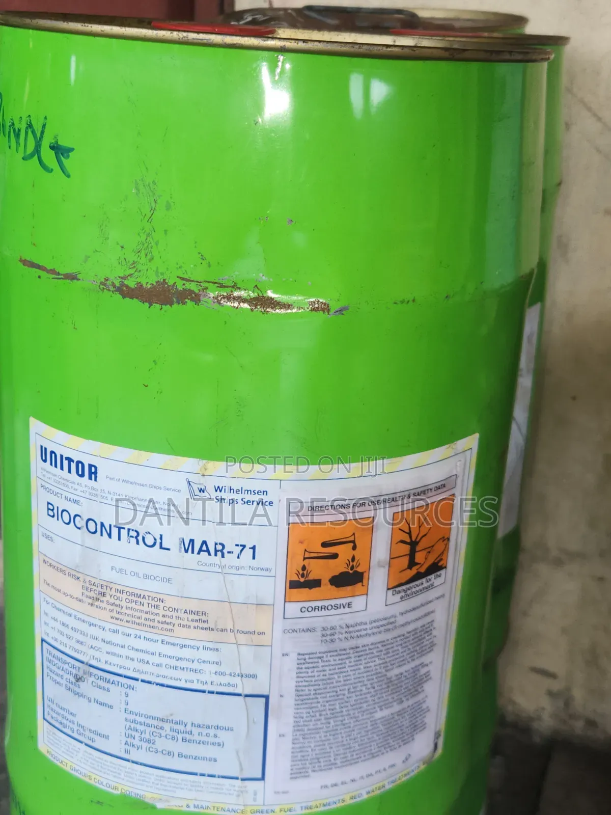 25 Litre Unitor Diesel Power Biocontrol Mar-71