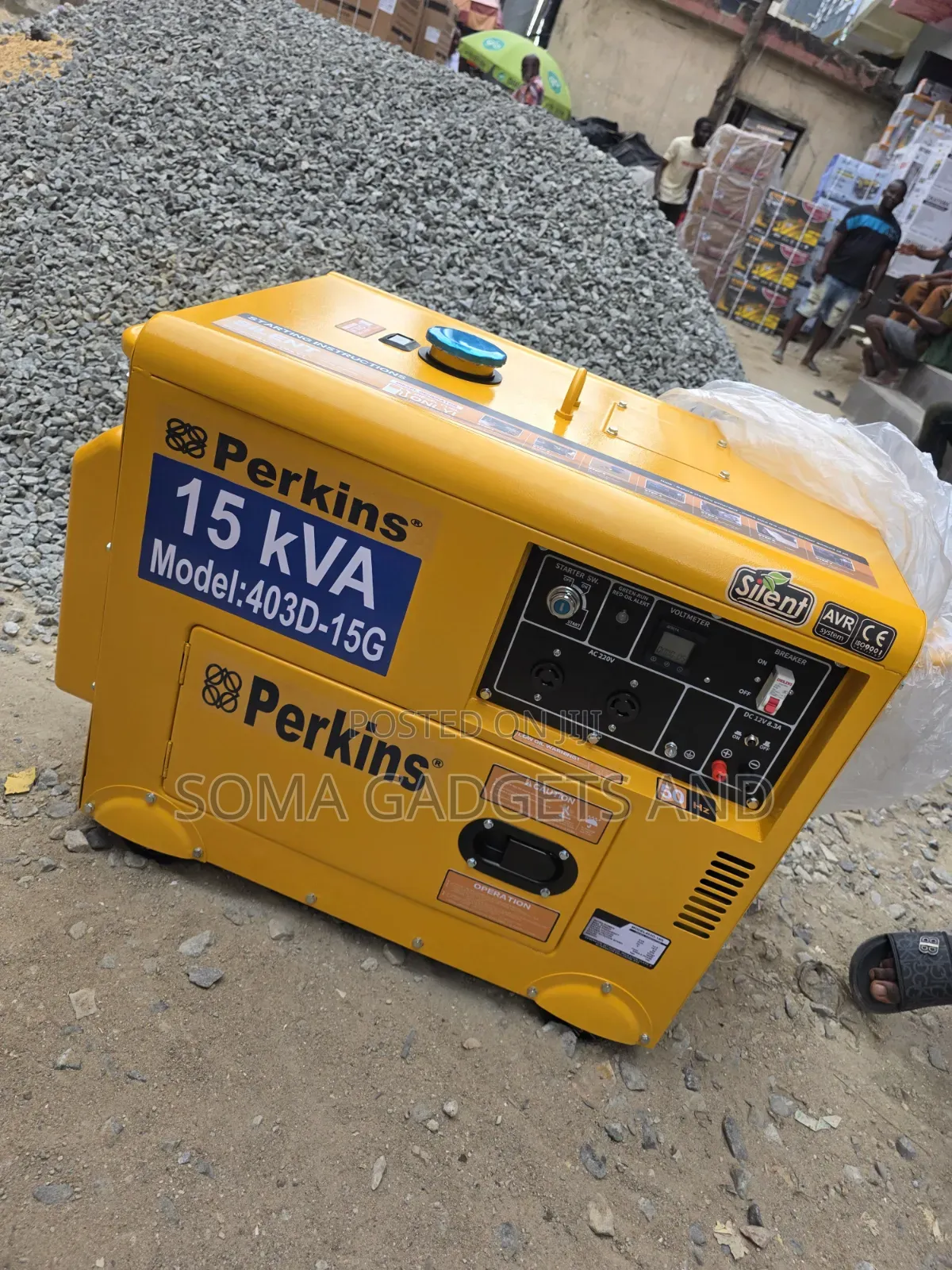 A Brand New Perkins Diesel Soundproof Generator 15kva 100% Copper Coil