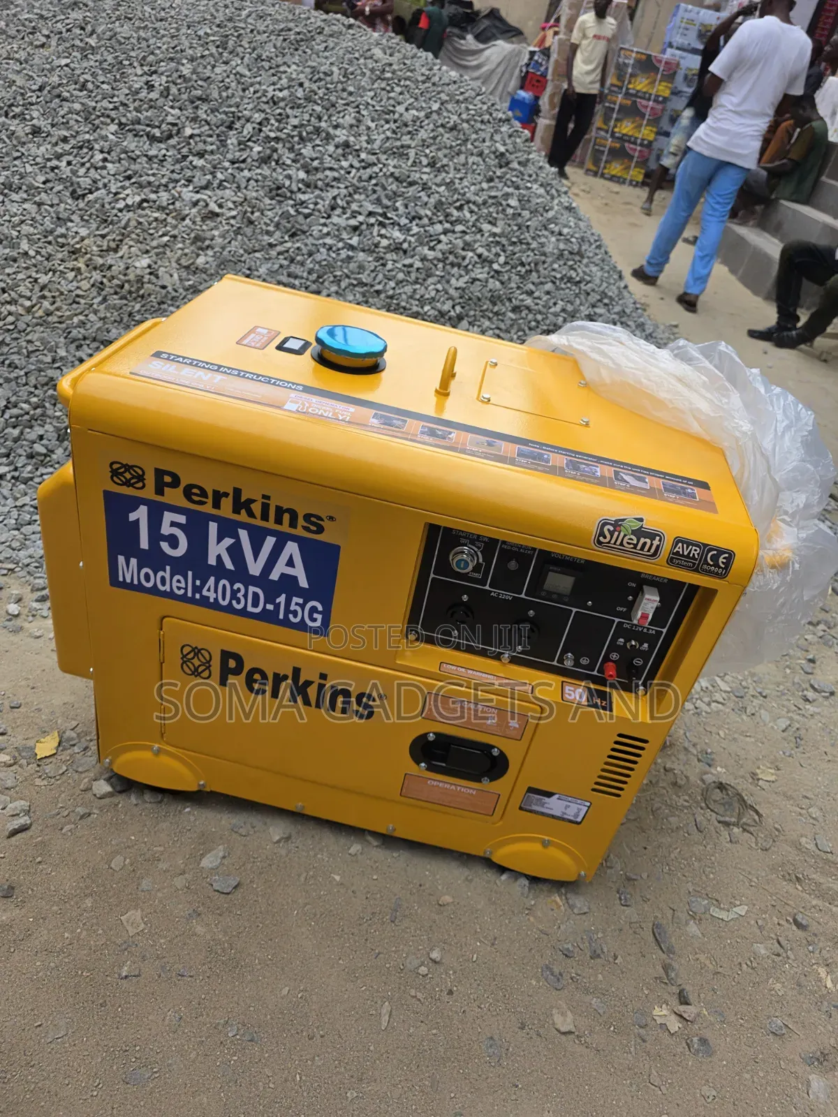 This Is Original Perkins Diesel Soundproof Generator 15kva 100%copper