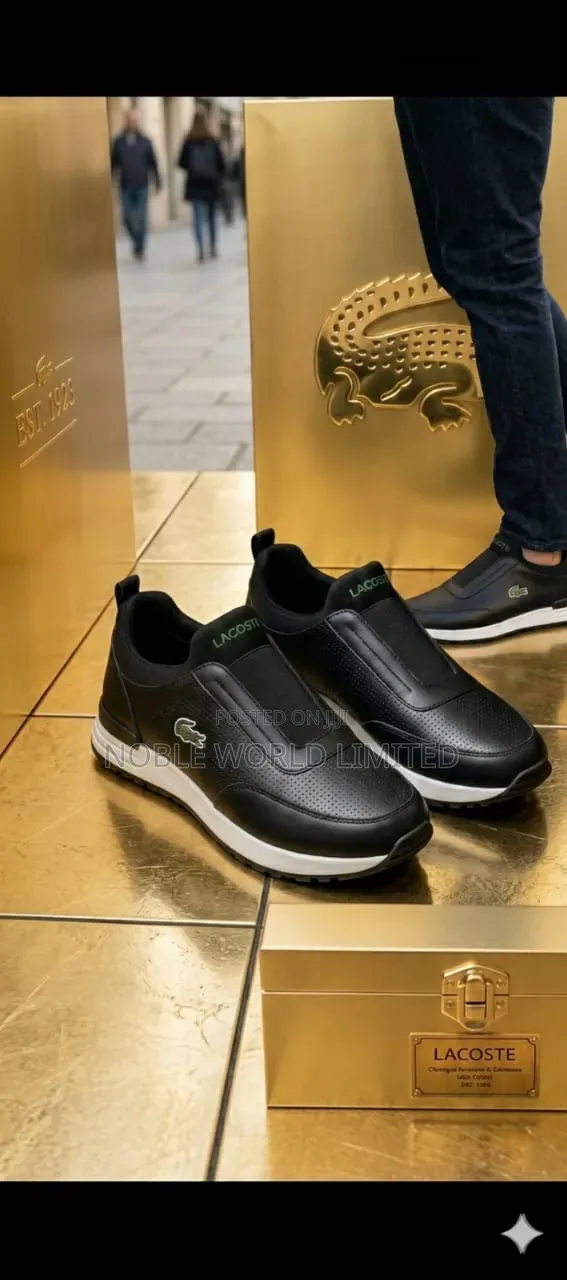 Classy Black Lacoste Sneakers ABL 6d
