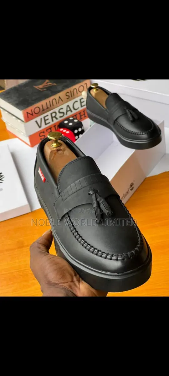 Men's Durable Black Shoes (Timberland) ABL 5x