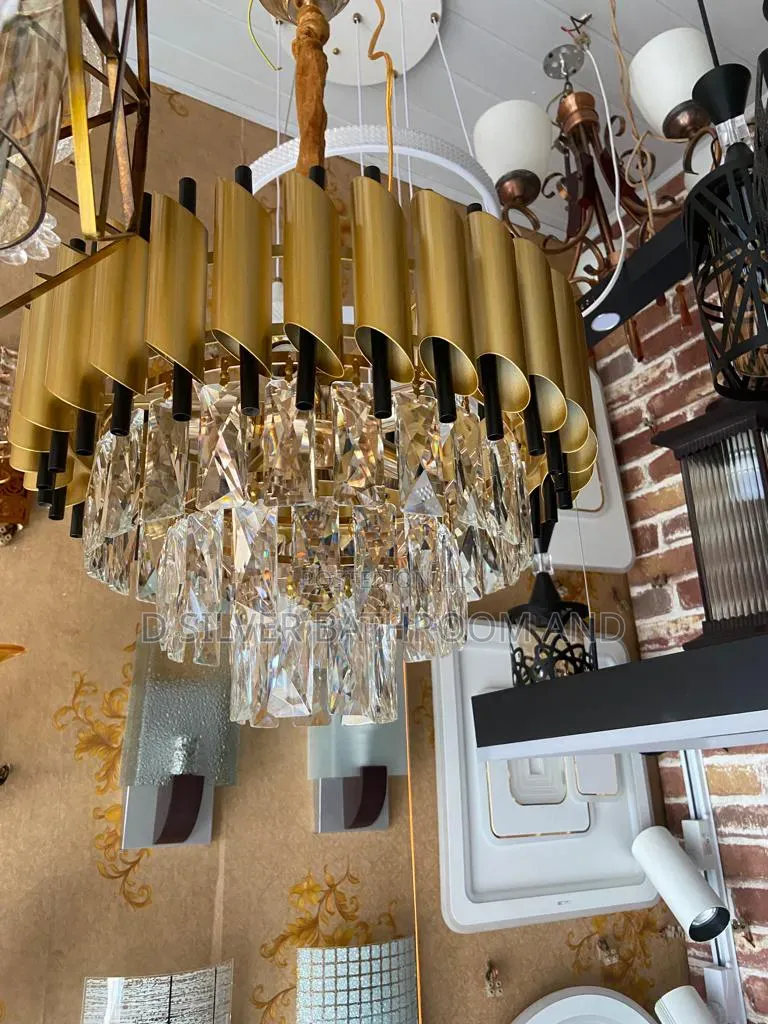 Modern Tiered Crystal Chandelier LED Ceiling Light