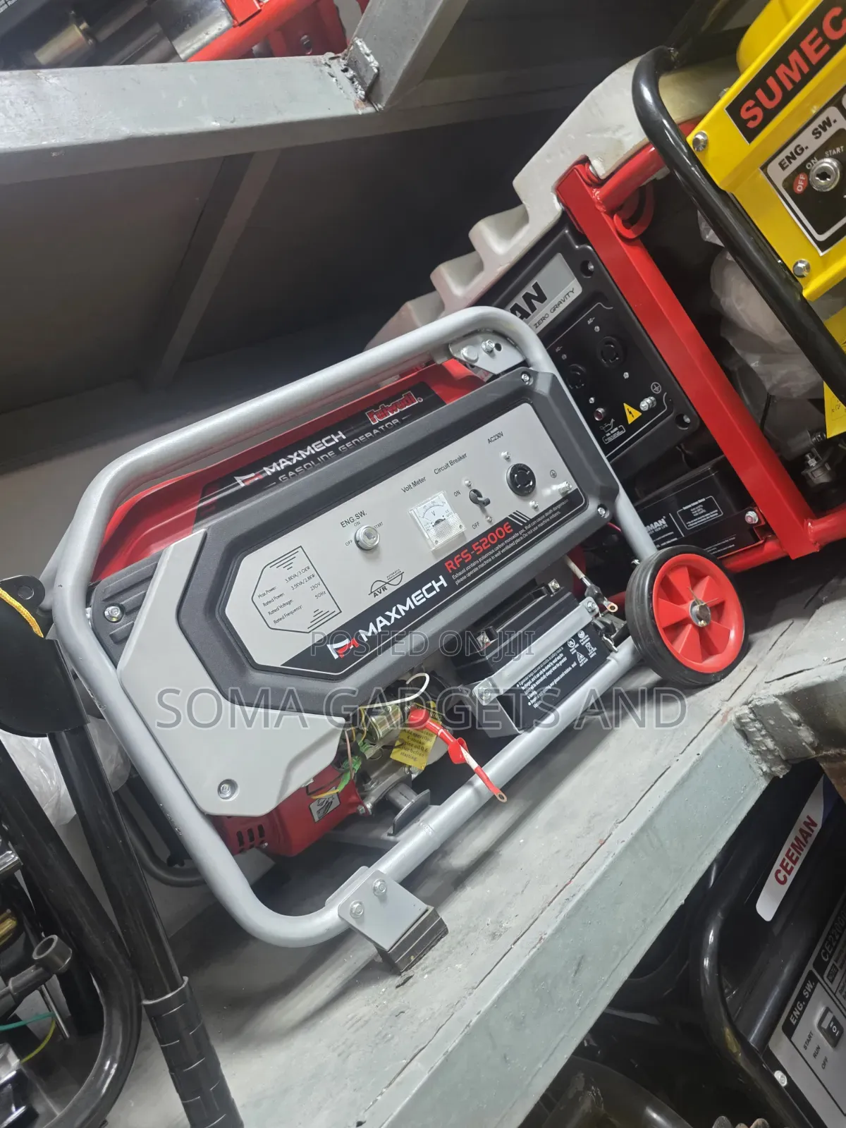 (4.5KVa)Maxmech Petrol Generator Model Rfs5200e 100%copper Coil