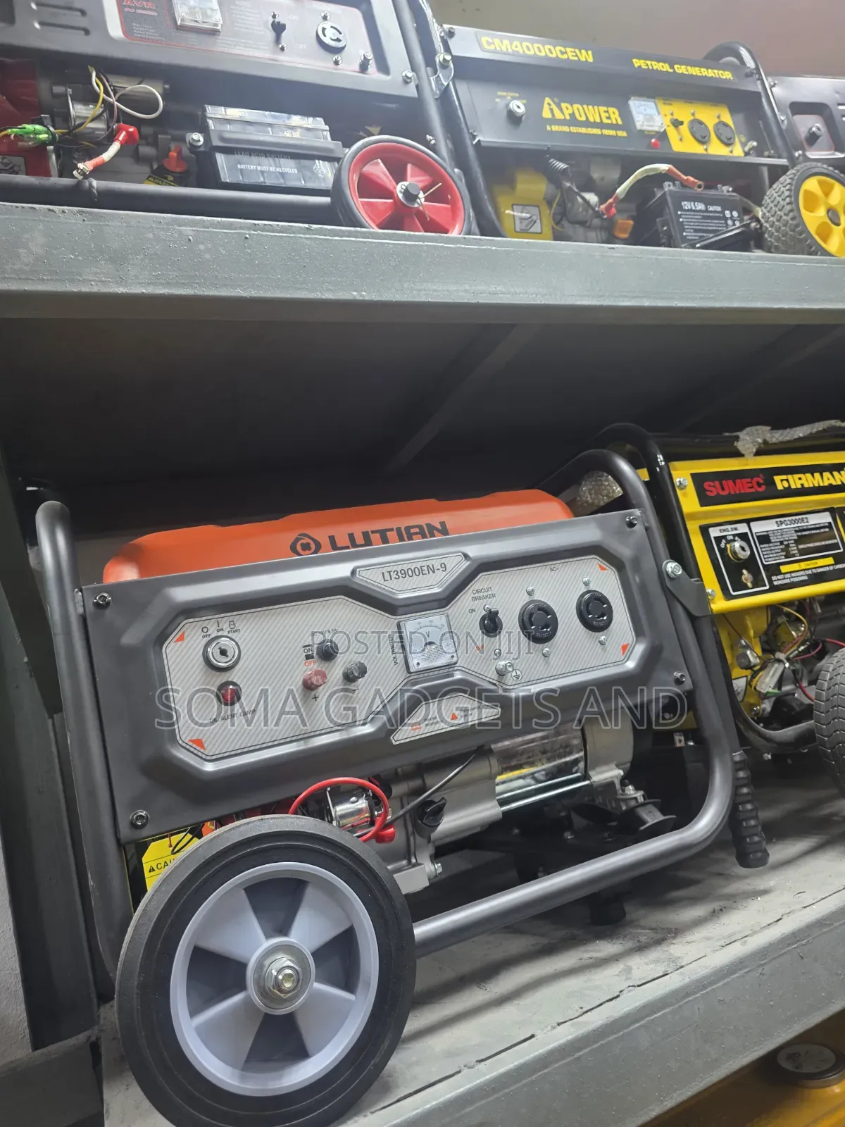 Lutian 4.5kva Petrol Generator Model Lt3900e2 100% Copper Coil