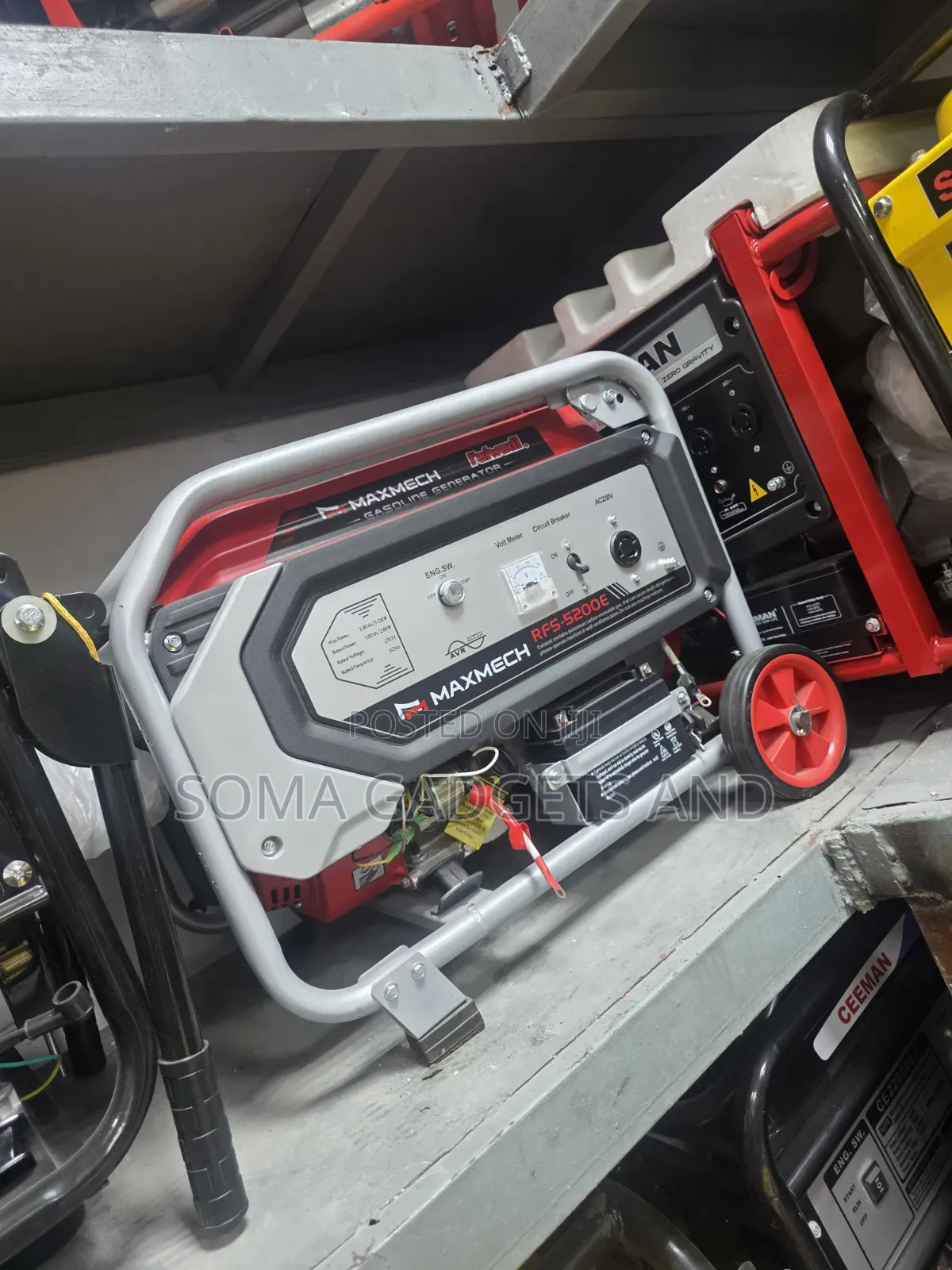 Original Maxmech Petrol Generator 4.5kva 100%copper Coil