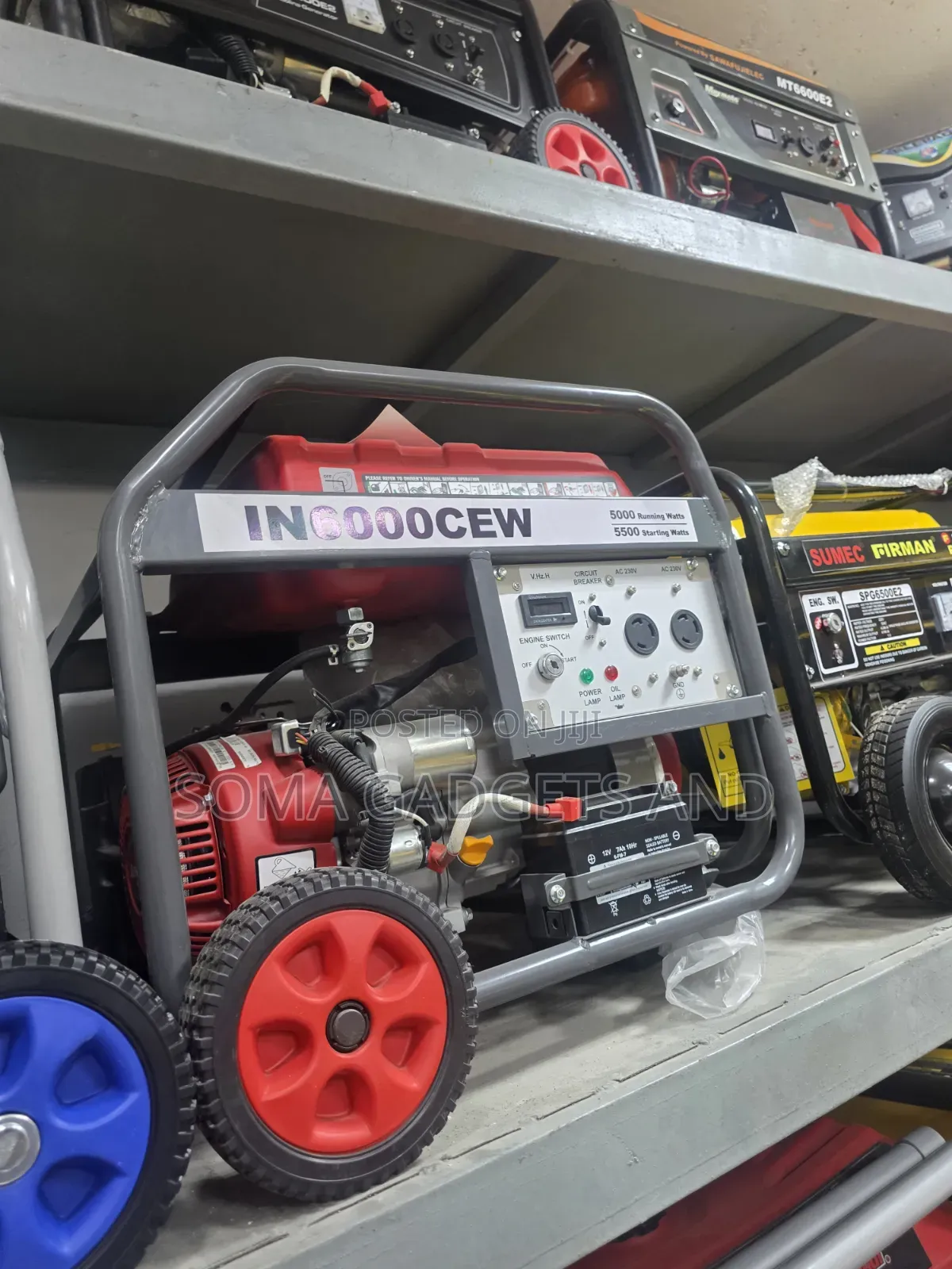 INPOWER 5.5kva Petrol Generator Model In6000CEW 100%copper Coil