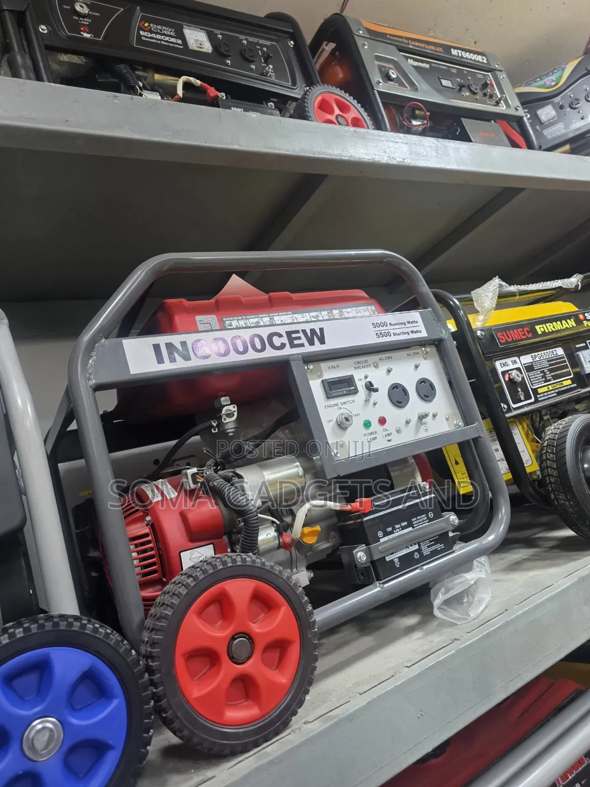 INPOWER 5.5kva Petrol Generator Model In6000CEW 100%copper Coil