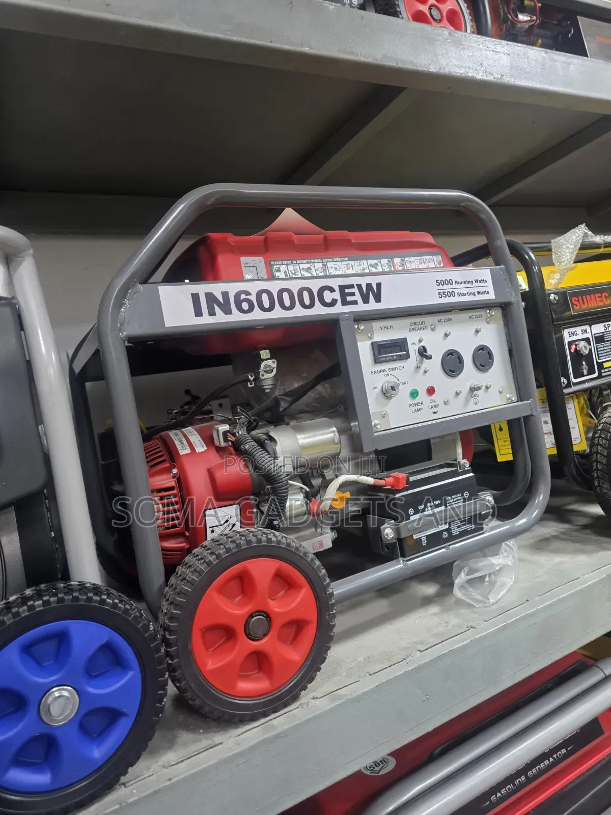 IN6000CEW Inpower Petrol Gen 5.5kva 100%copper Coil