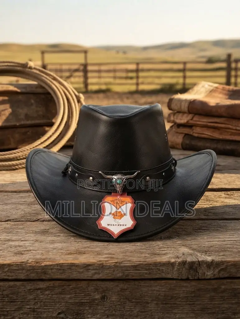 Luxury Leather Stylish Men's Cowboy Hat