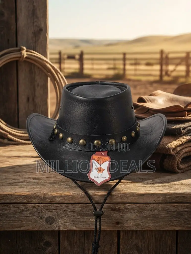 Luxury Leather Stylish Men's Cowboy Hat