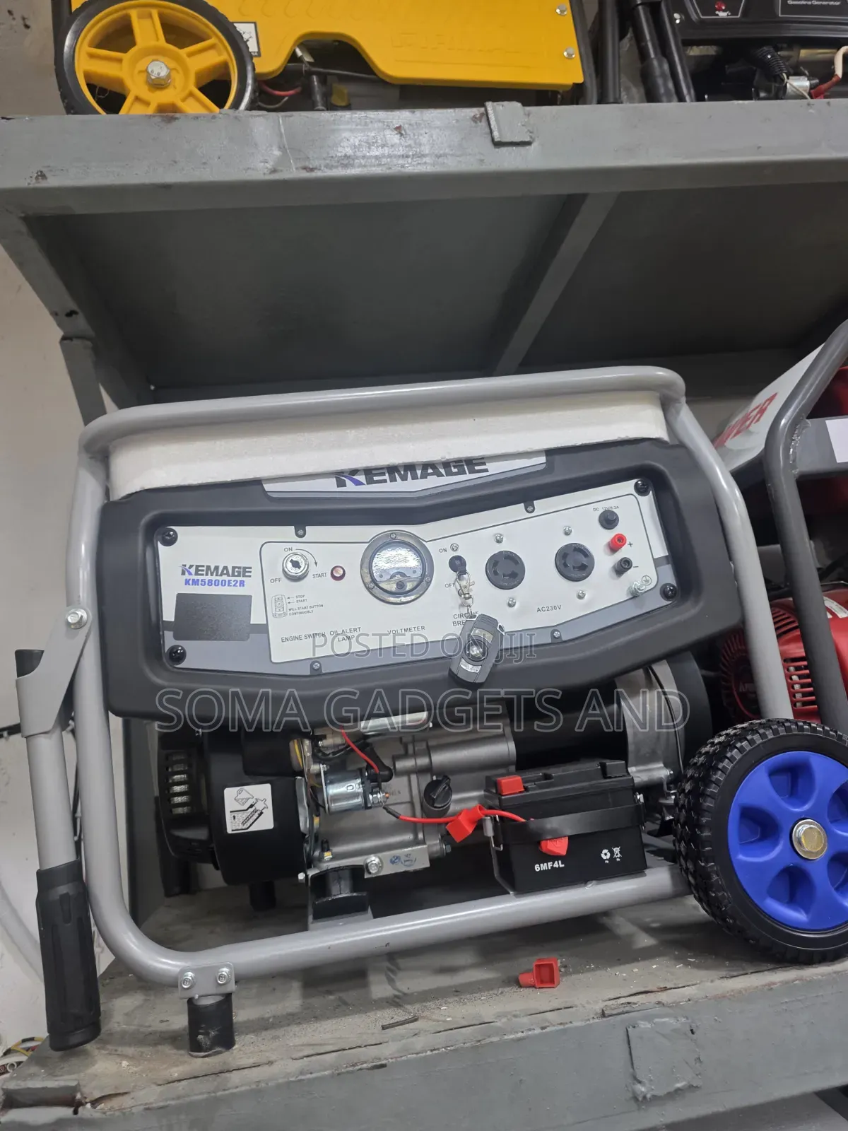 This Is Kemage Remote Control Petrol Gen 5.5kva 100%copper Coil