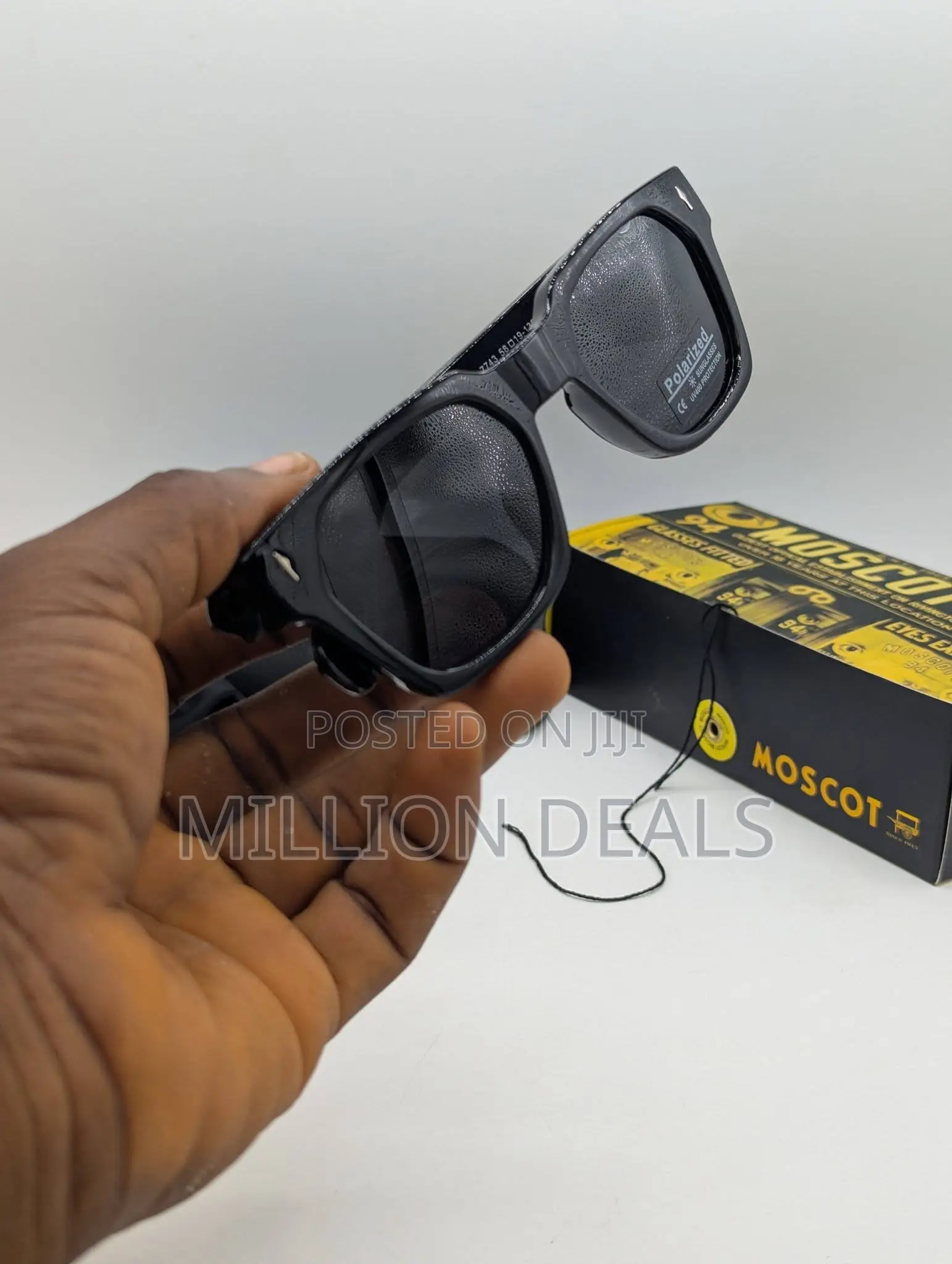 Square Black Stylish Trendy Men's Sunglasses