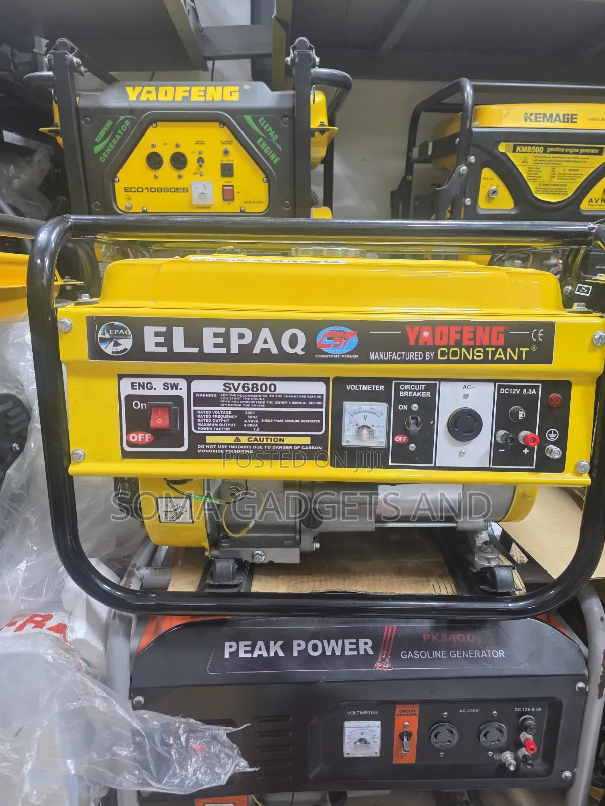 《》quality Elepaq Constant Petrol Generator 4.5kva 100%copper Coil