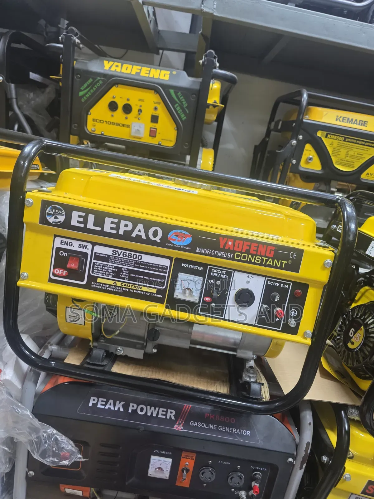 ☆¤Come I Have Elepaq Constant Petrol Gen 4.5kva 100%copper Coil