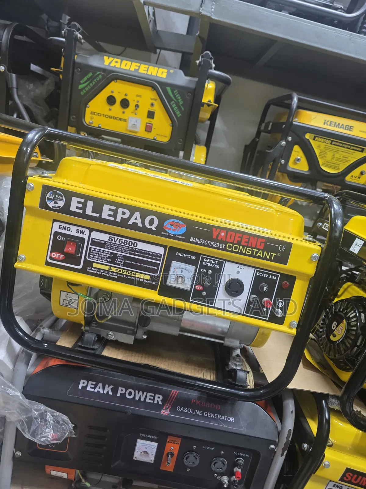 Elepaq Constant Petrol Generator Manual Start 4.5kva