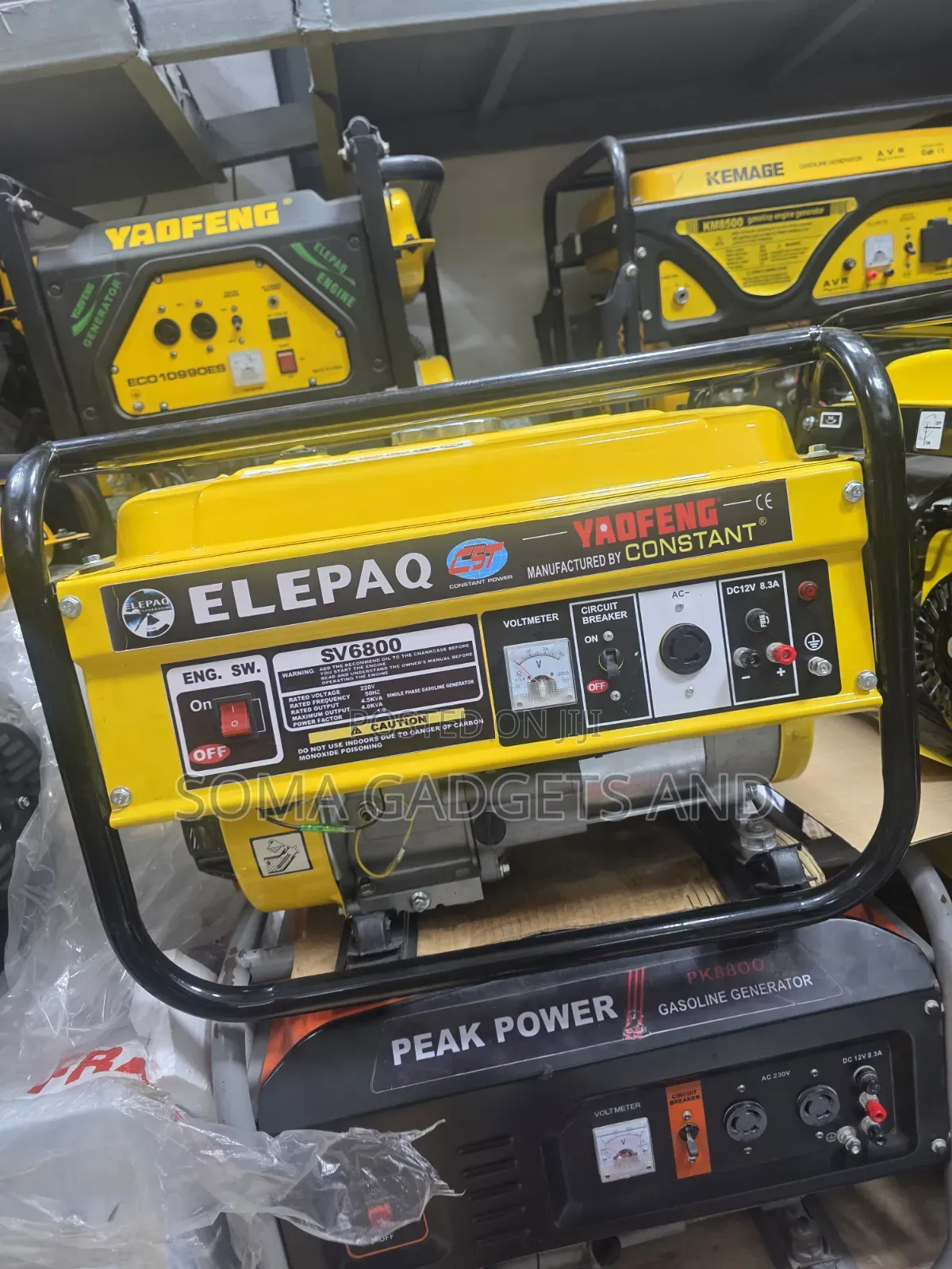 Elepaq Constant Petrol Generator Manual Start 4.5kva