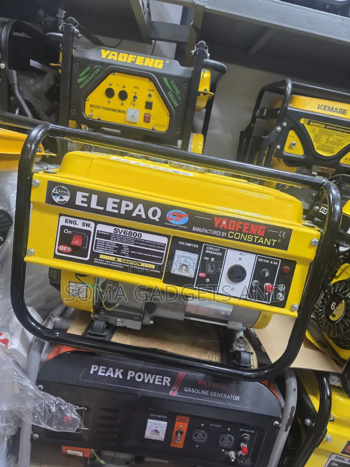 ☆¤Best 4.5kva Elepaq Constant Petrol Gen Manual Start 100%copper Coil