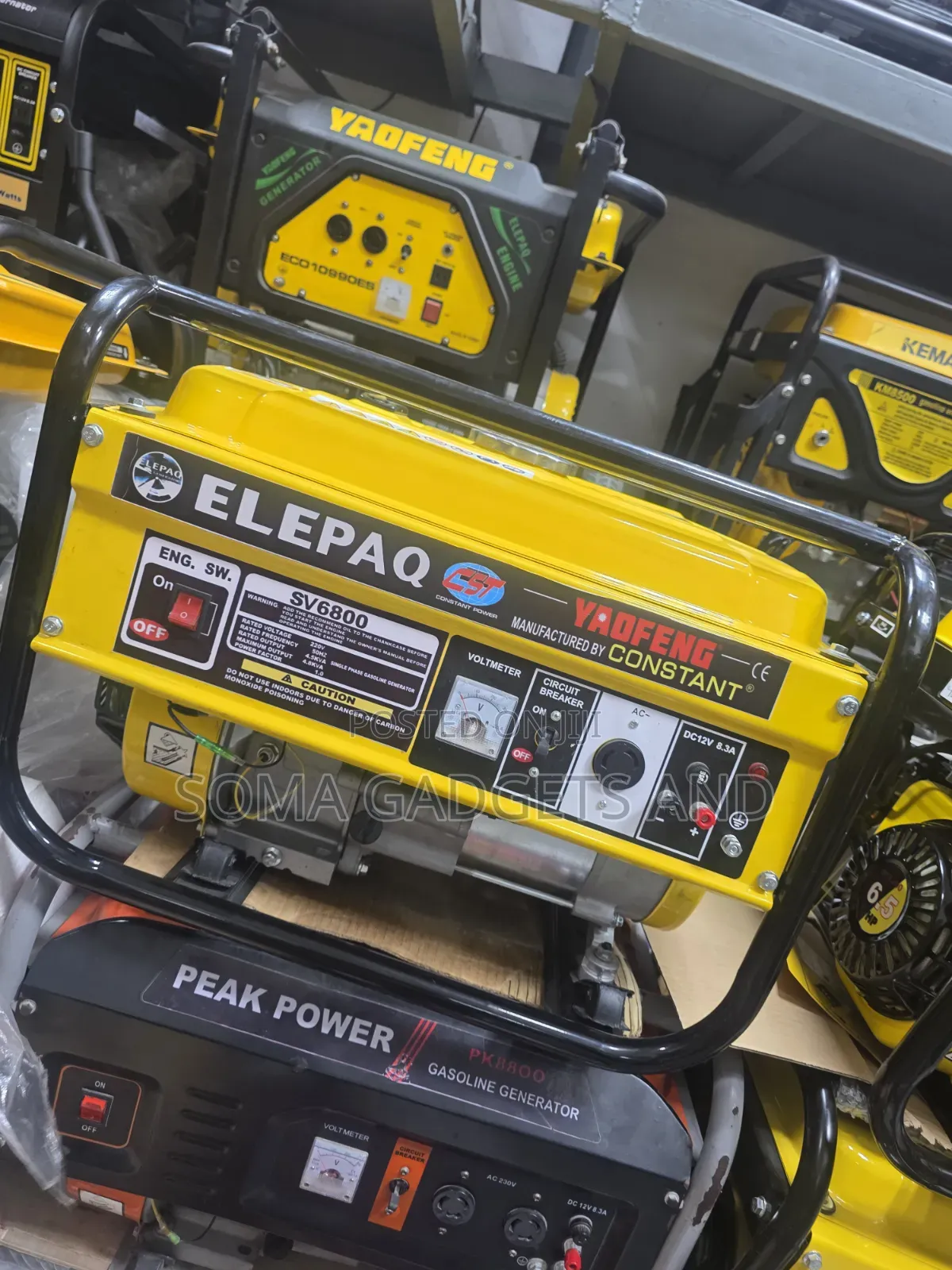 ☆¤Best 4.5kva Elepaq Constant Petrol Gen Manual Start 100%copper Coil