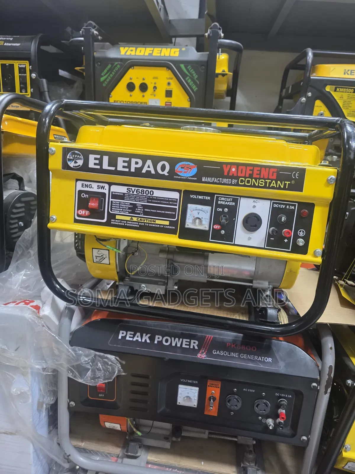Elepaq Constant Manual Start Petrol Generator 4.5kva 100%copper Coil