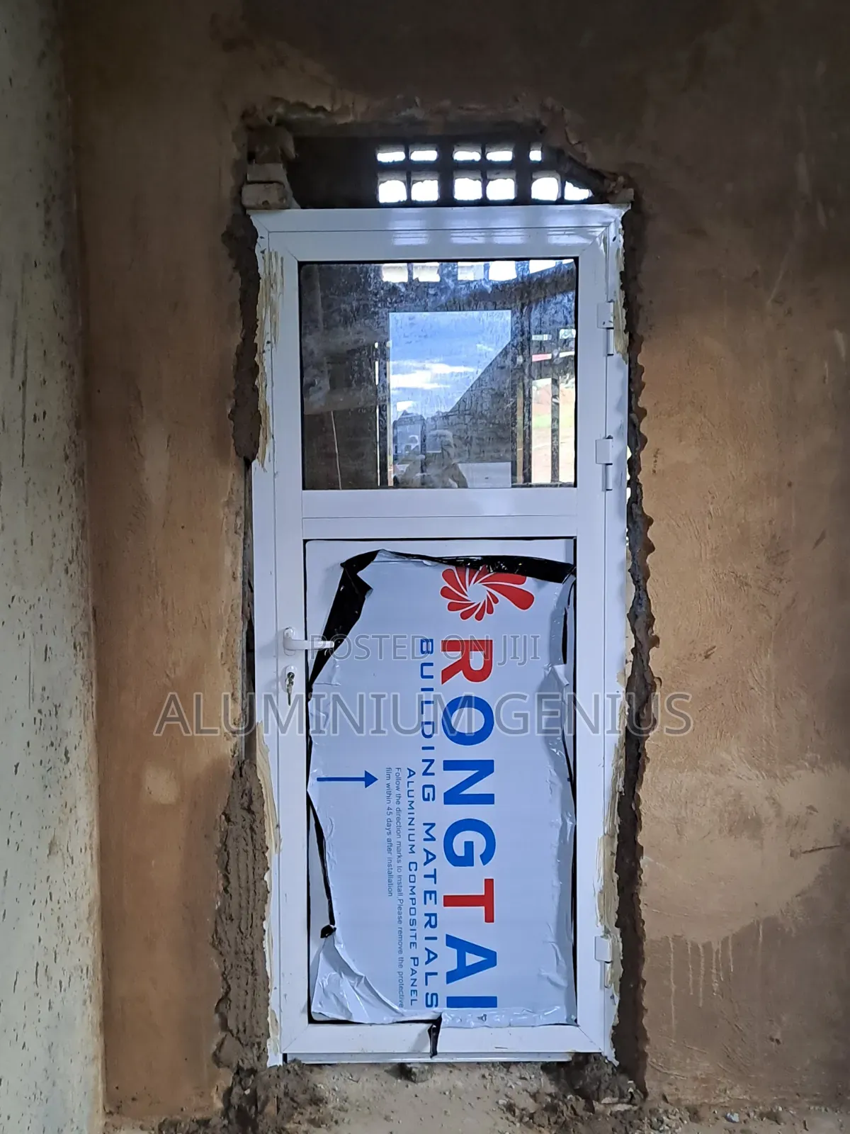 Aluminium White Hinge Door