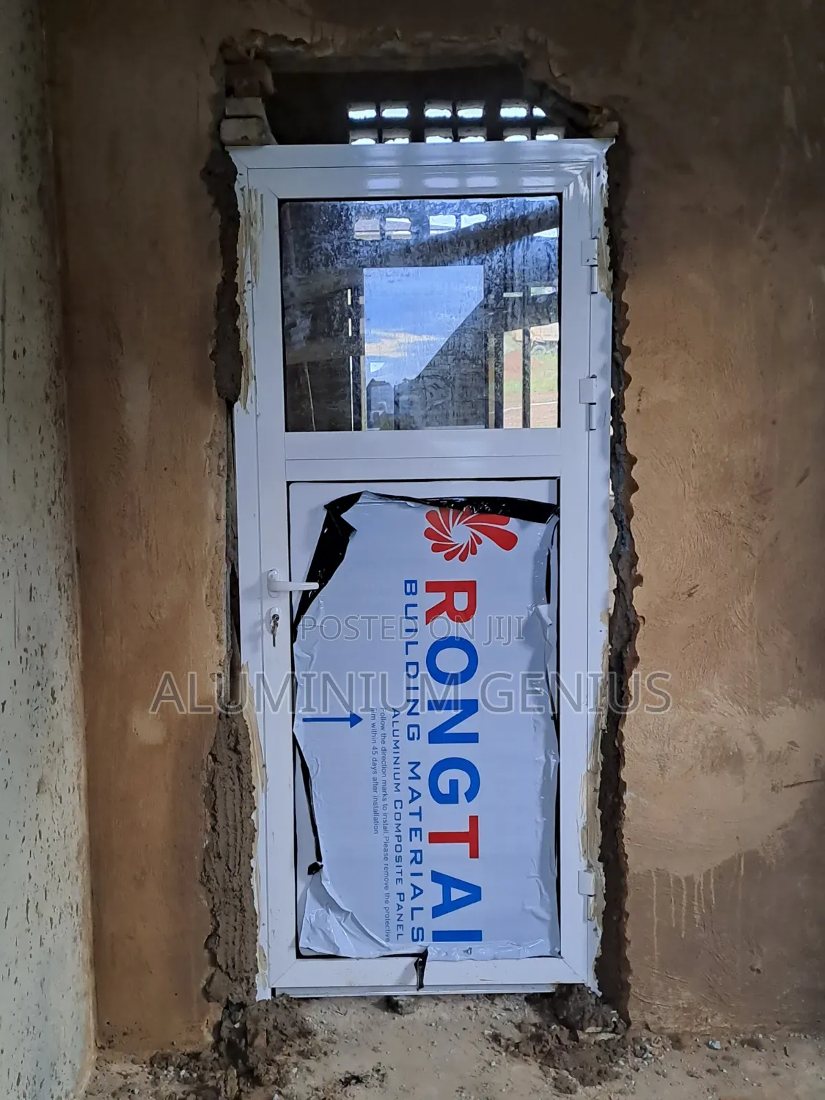 Aluminium White Hinge Door