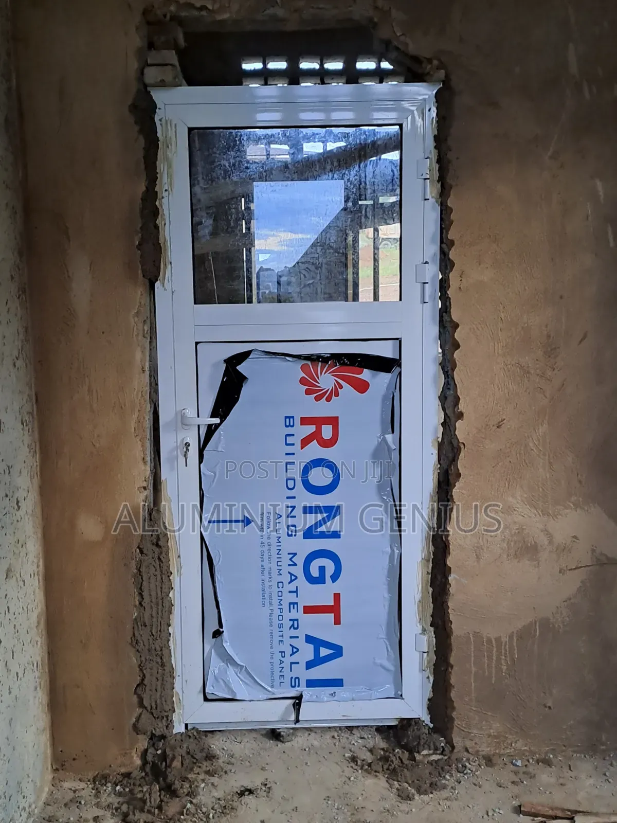 Aluminium White Hinge Door